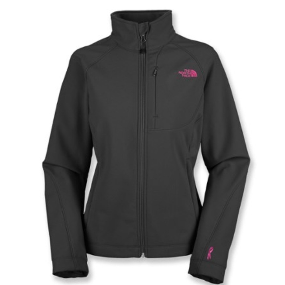 North Face gray Pink Ribbon Jacket